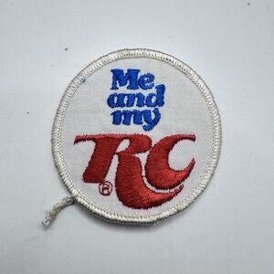 Vintage 70's Me and My RC Cola Soda Embroidered Sew on Patch 2.5"